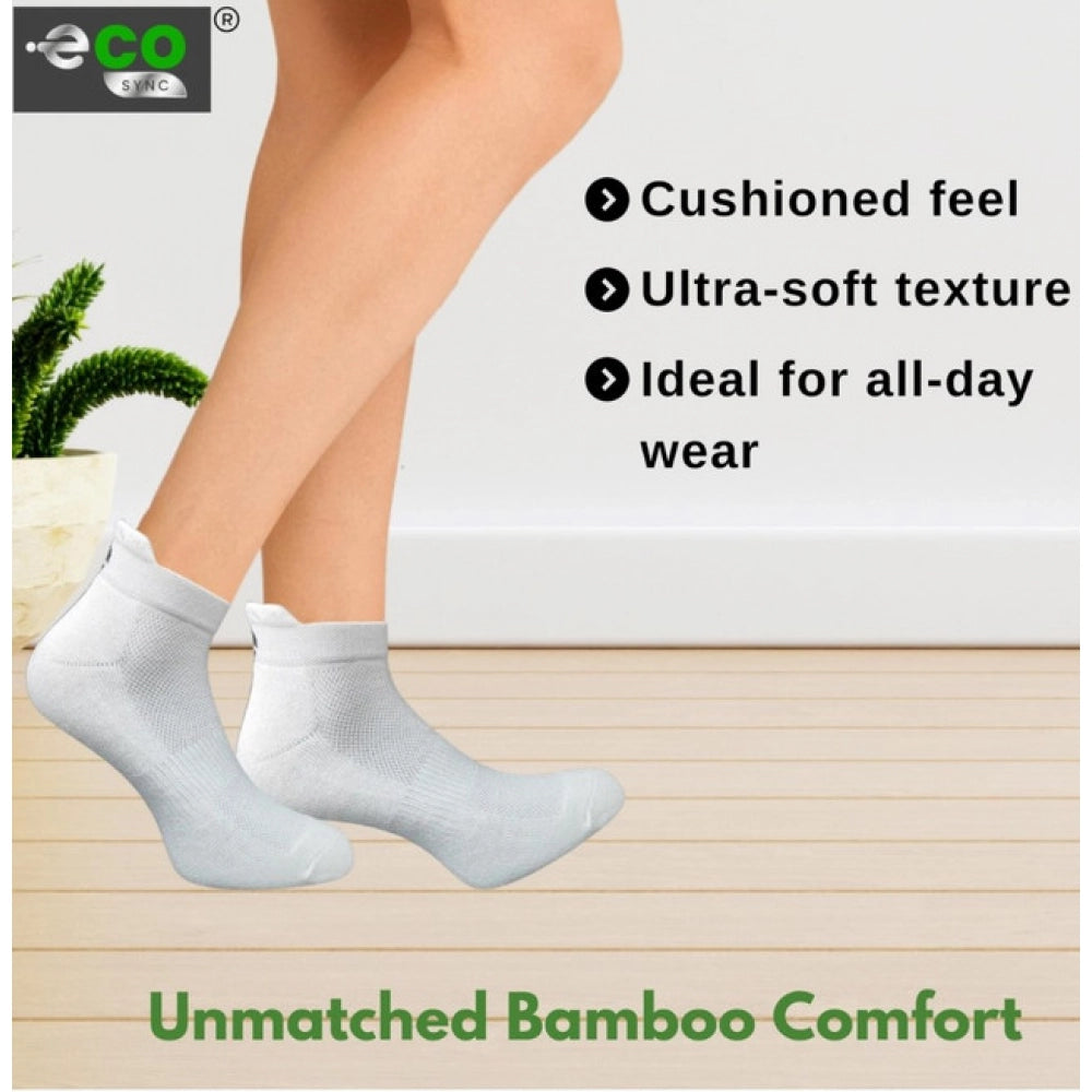 Generic 4_Pair Set Unisex Casual Bamboo Cotton Printed Ankle Length Socks (Multicolor)