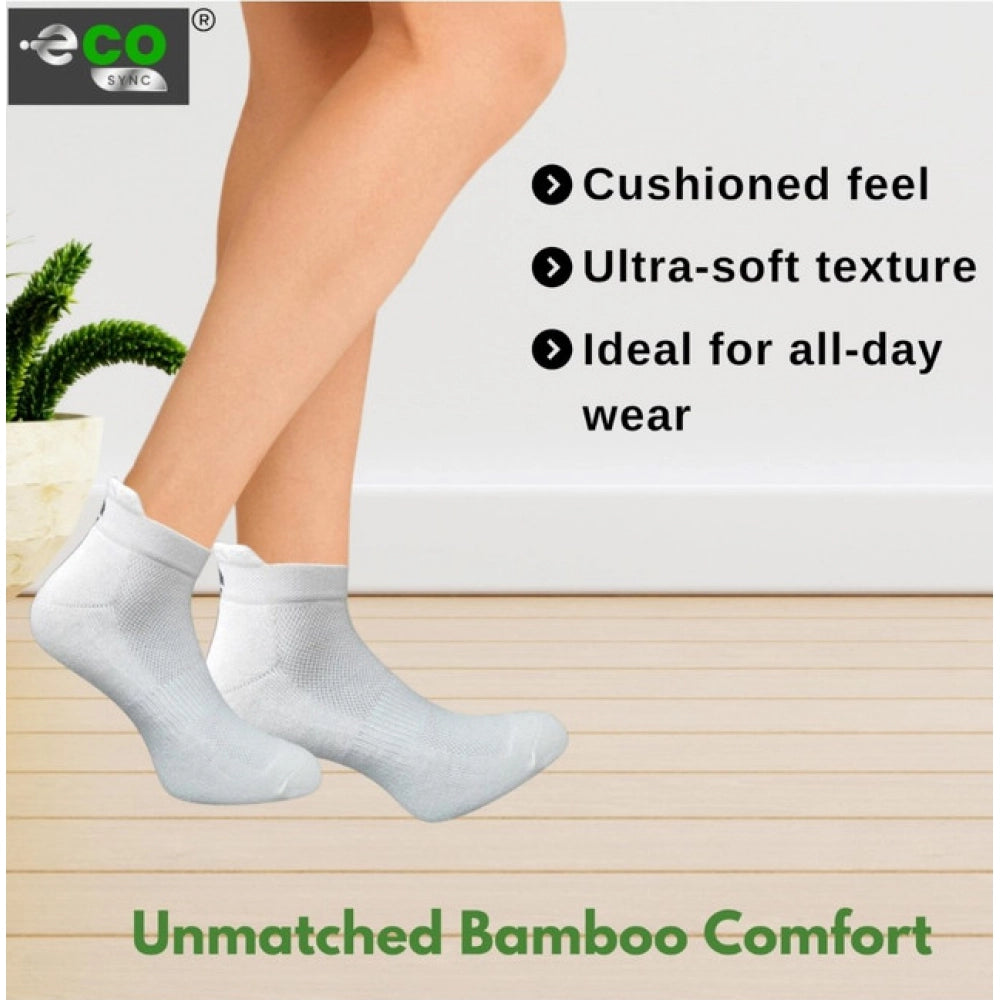 Generic 4_Pair Set Unisex Casual Bamboo Cotton Printed Ankle Length Socks (Multicolor)