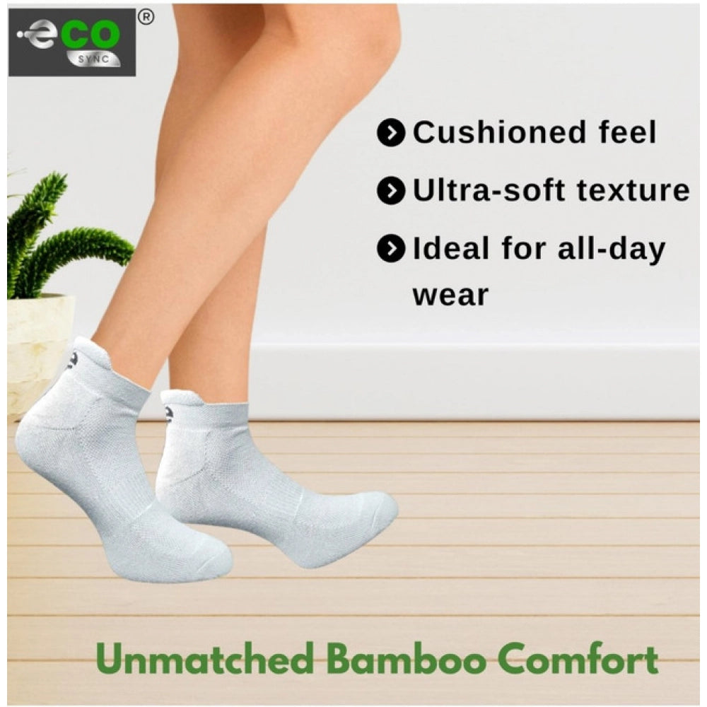 Generic 4_Pair Set Unisex Casual Bamboo Cotton Printed Ankle Length Socks (Multicolor)