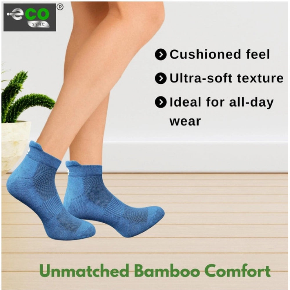 Generic 4_Pair Set Unisex Casual Bamboo Cotton Printed Ankle Length Socks (Multicolor)