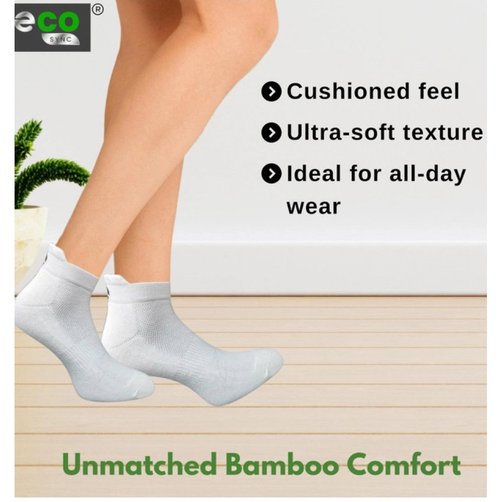 Generic 4_Pair Set Unisex Casual Bamboo Cotton Printed Ankle Length Socks (Multicolor)