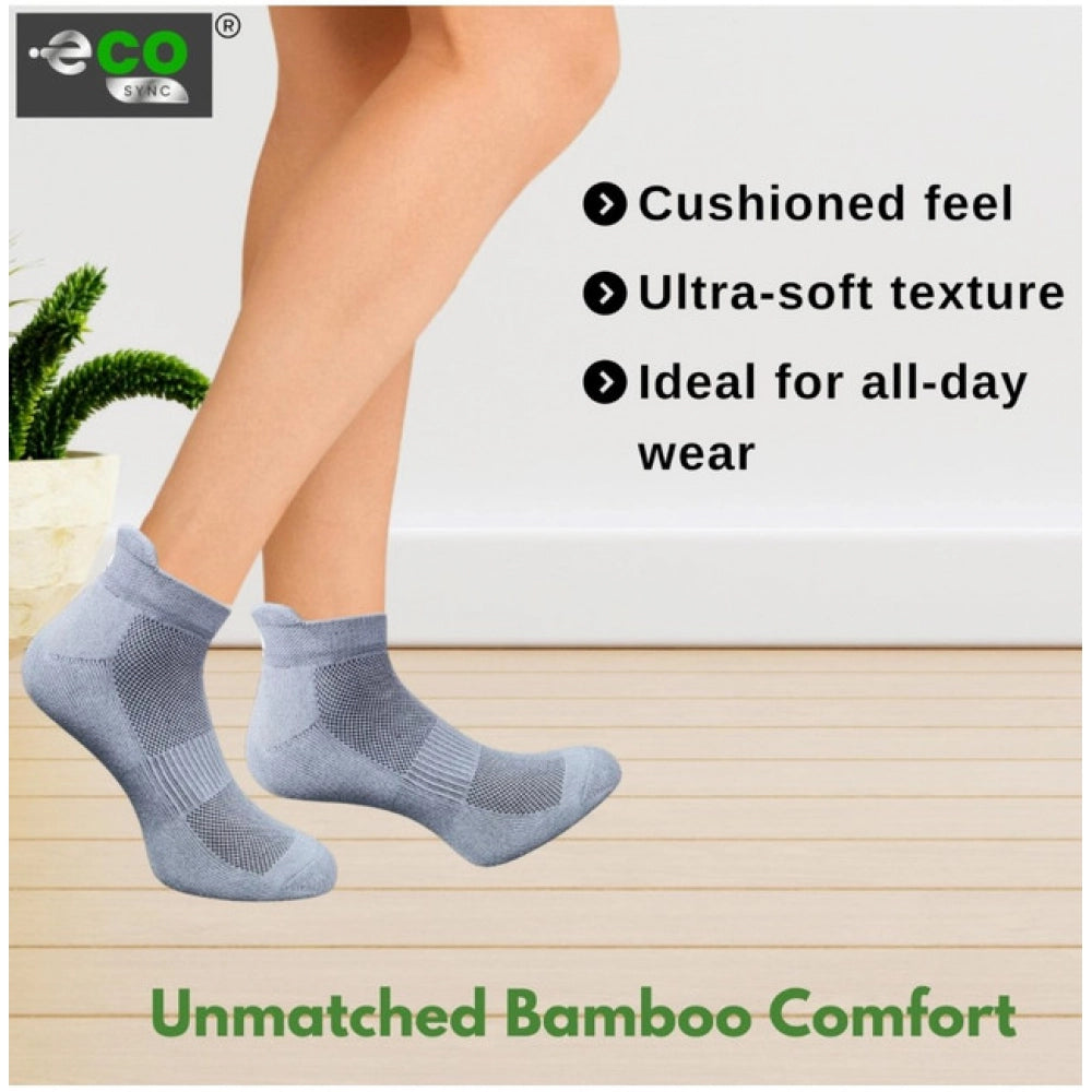 Generic 4_Pair Set Unisex Casual Bamboo Cotton Printed Ankle Length Socks (Multicolor)