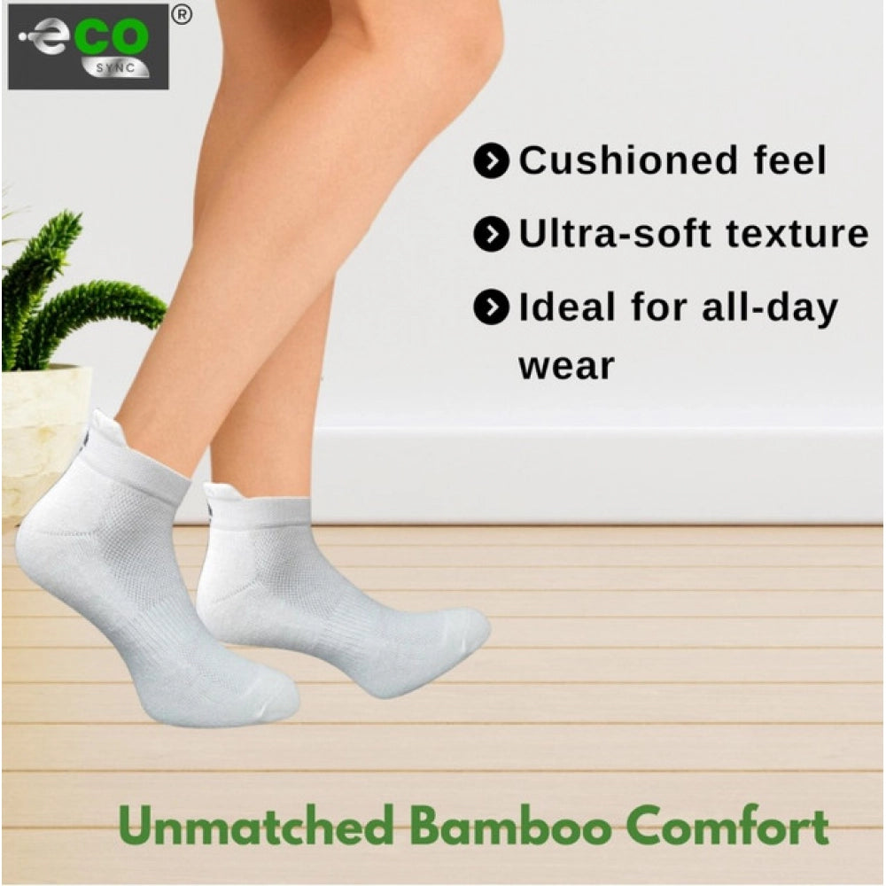 Generic 4_Pair Set Unisex Casual Bamboo Cotton Printed Ankle Length Socks (Multicolor)