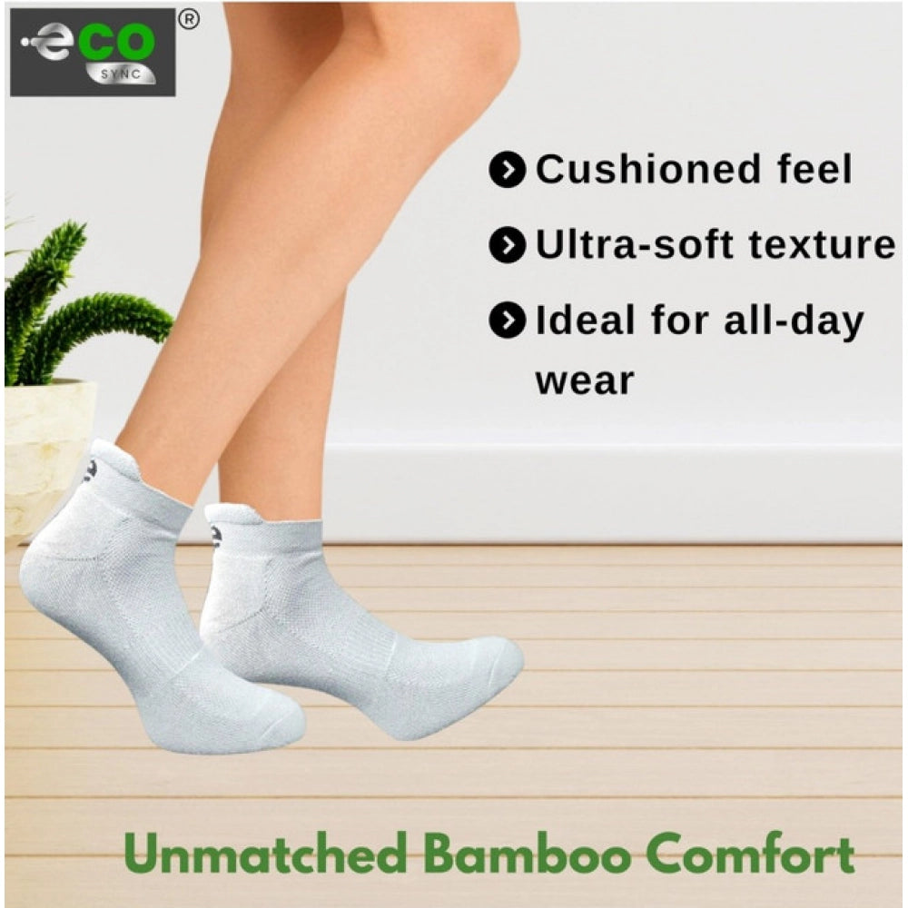 Generic 4_Pair Set Unisex Casual Bamboo Cotton Printed Ankle Length Socks (Multicolor)