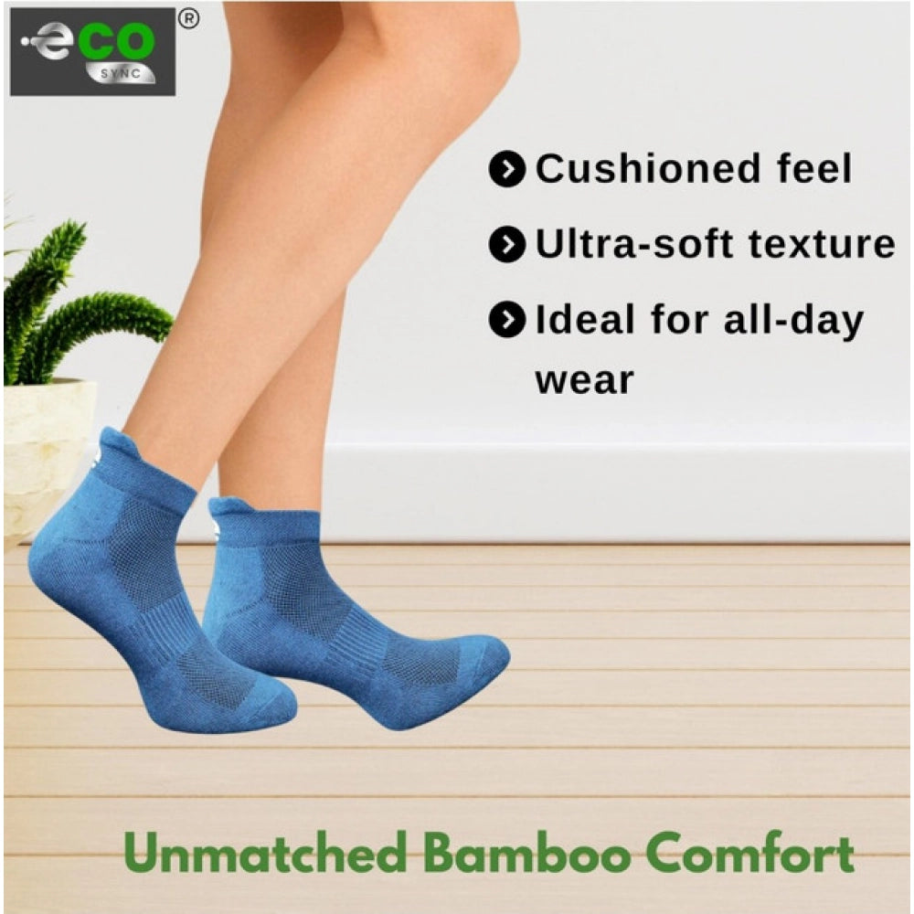 Generic 4_Pair Set Unisex Casual Bamboo Cotton Printed Ankle Length Socks (Multicolor)