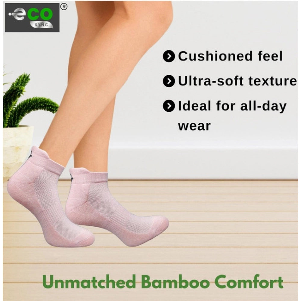 Generic 4_Pair Set Unisex Casual Bamboo Cotton Printed Ankle Length Socks (Multicolor)