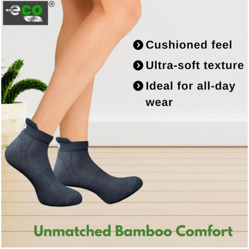Generic 4_Pair Set Unisex Casual Bamboo Cotton Printed Ankle Length Socks (Multicolor)