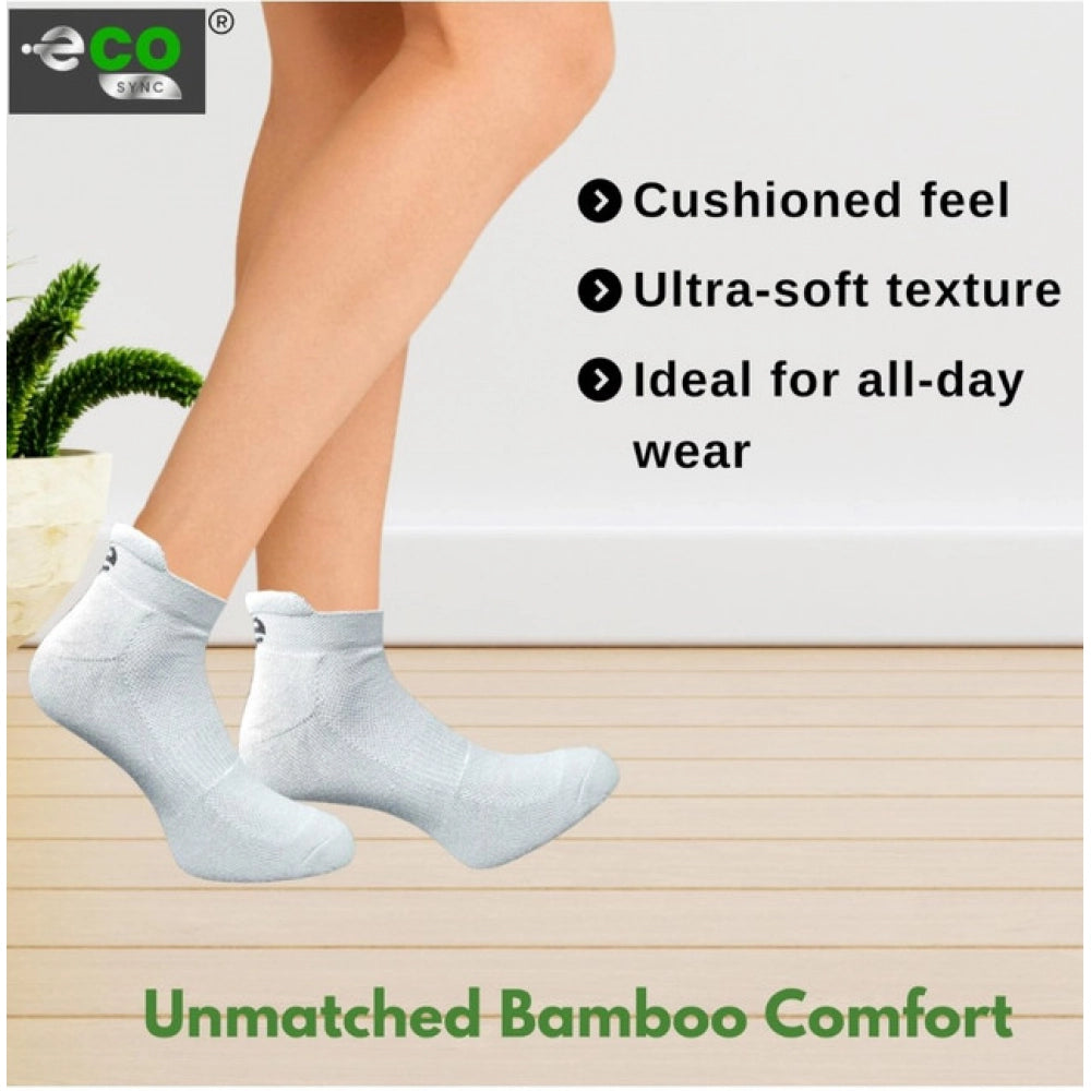 Generic 4_Pair Set Unisex Casual Bamboo Cotton Printed Ankle Length Socks (Multicolor)