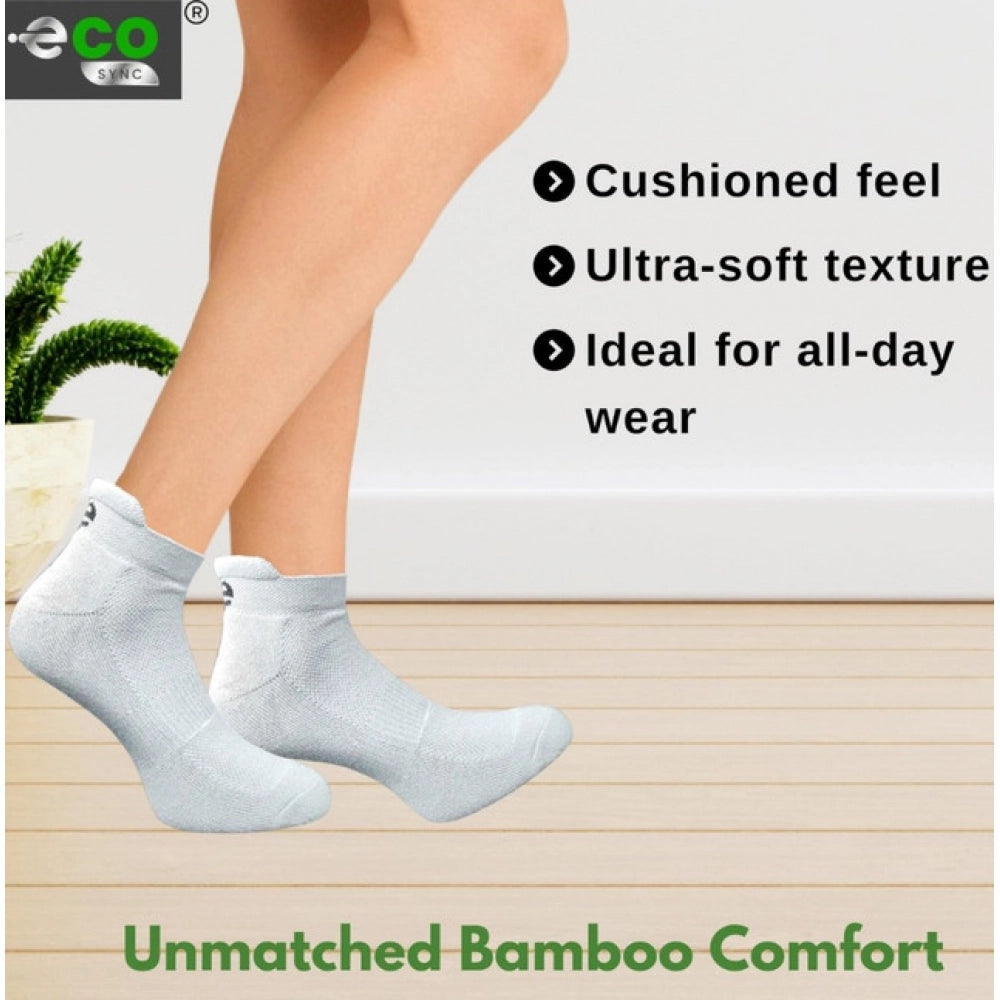 Generic 4_Pair Set Unisex Casual Bamboo Cotton Printed Ankle Length Socks (Multicolor)