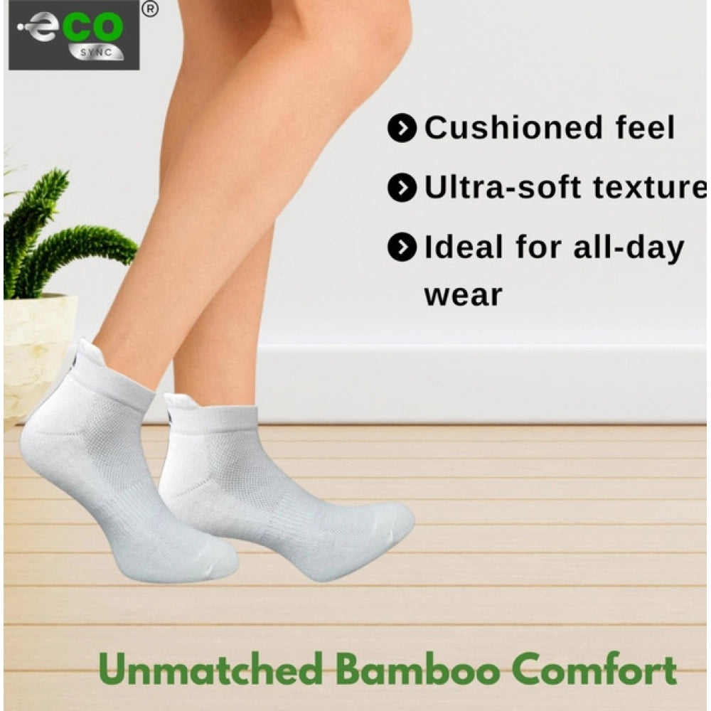 Generic 4_Pair Set Unisex Casual Bamboo Cotton Printed Ankle Length Socks (Multicolor)