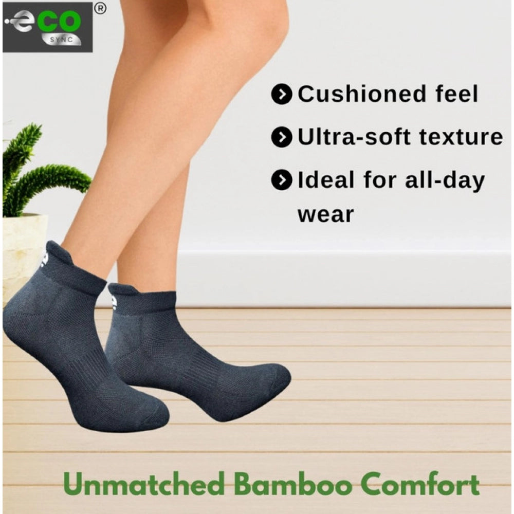 Generic 4_Pair Set Unisex Casual Bamboo Cotton Printed Ankle Length Socks (Multicolor)