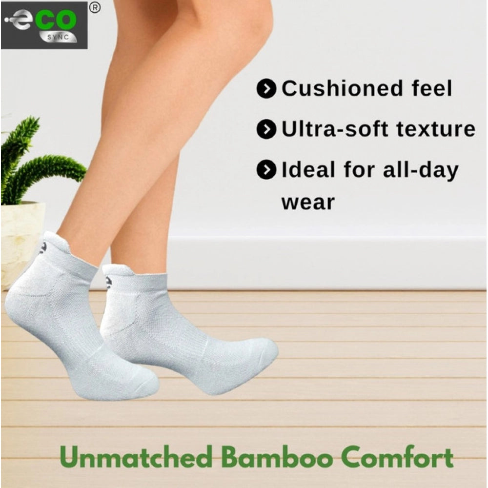 Generic 4_Pair Set Unisex Casual Bamboo Cotton Printed Ankle Length Socks (Multicolor)