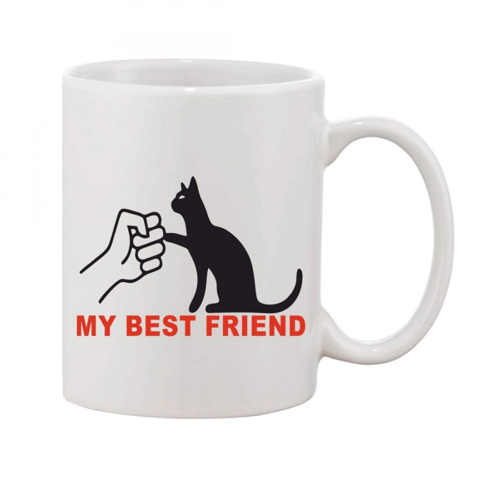 Generic Printed Ceramic Coffee Mug - 1 Pieces, White, 11oz