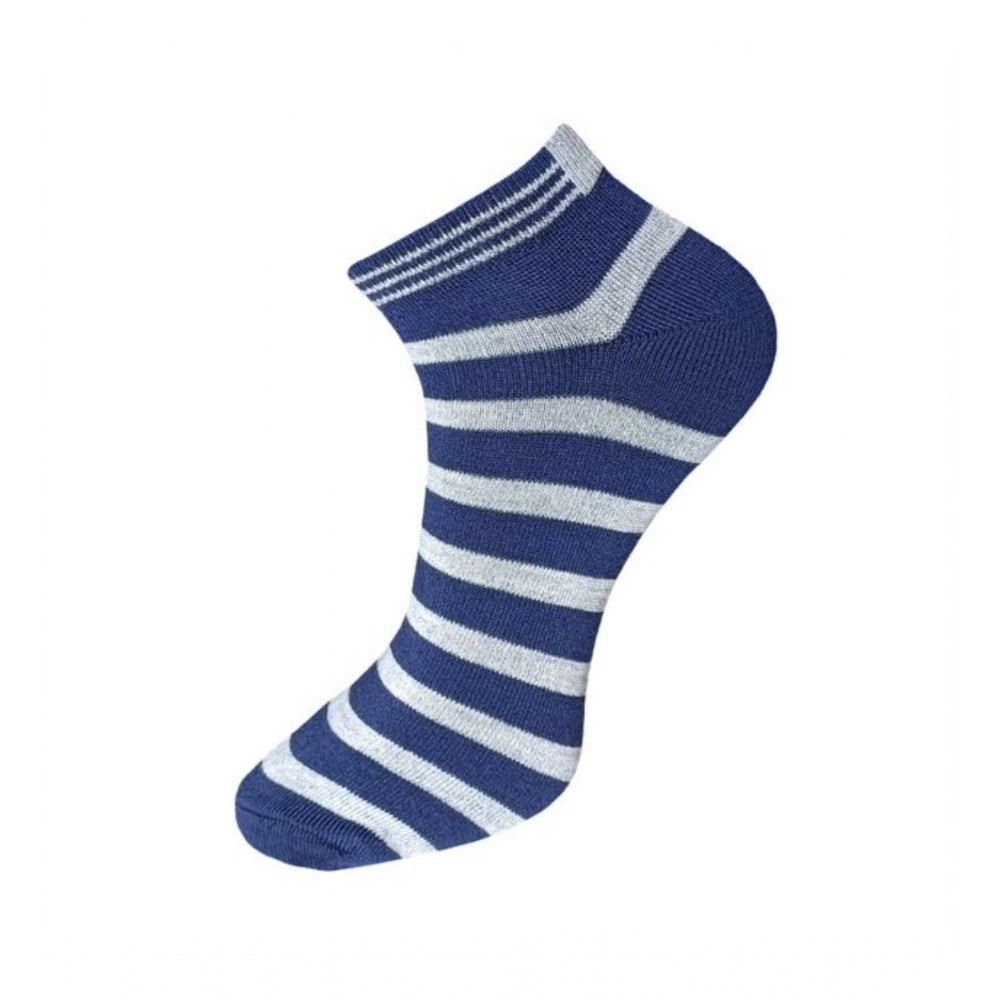 Generic 3_Pair Set Unisex Casual Cotton Solid Ankle Length Socks (Multicolor)