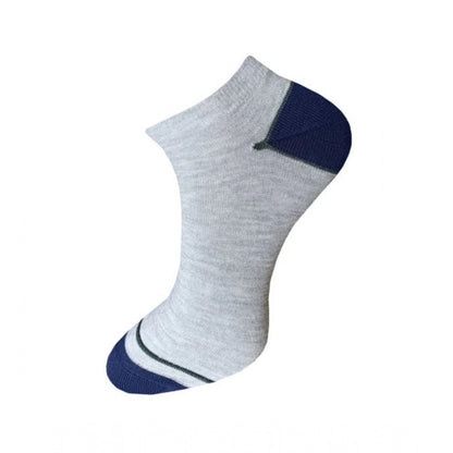 Generic 3_Pair Set Unisex Casual Cotton Solid Ankle Length Socks (Multicolor)
