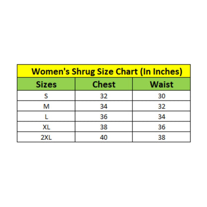 Generic Women's Polyester Floral 3-4th Sleeves Shrug (Multicolor)