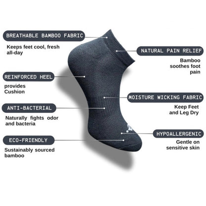 Generic 3_Pair Set Unisex Casual Cotton Printed Low Cut Socks (Multicolor)