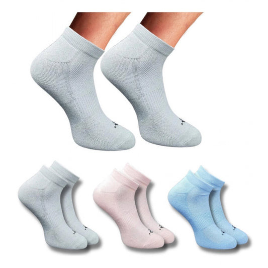 Generic 3_Pair Set Unisex Casual Cotton Printed Low Cut Socks (Multicolor)