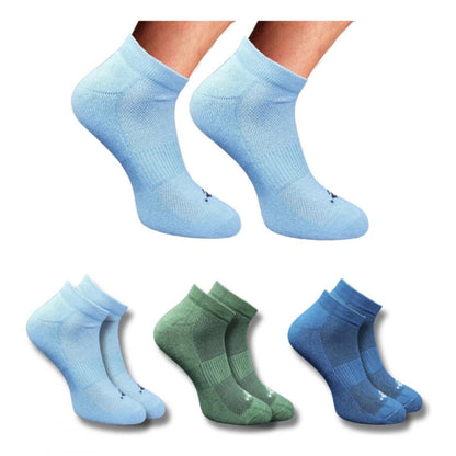 Generic 3_Pair Set Unisex Casual Cotton Printed Low Cut Socks (Multicolor)