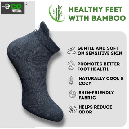 Generic 4_Pair Set Unisex Casual Bamboo Cotton Printed Ankle Length Socks (Multicolor)