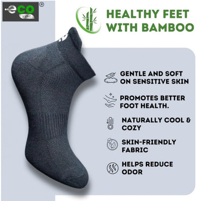 Generic 4_Pair Set Unisex Casual Bamboo Cotton Printed Ankle Length Socks (Multicolor)