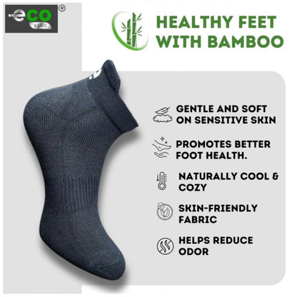 Generic 4_Pair Set Unisex Casual Bamboo Cotton Printed Ankle Length Socks (Multicolor)