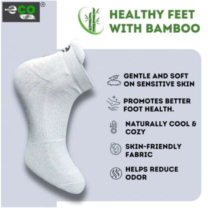 Generic 4_Pair Set Unisex Casual Bamboo Cotton Printed Ankle Length Socks (Multicolor)
