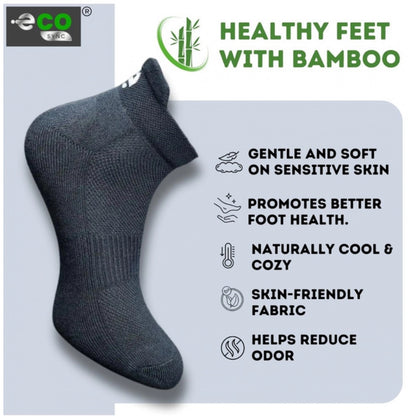 Generic 4_Pair Set Unisex Casual Bamboo Cotton Printed Ankle Length Socks (Multicolor)