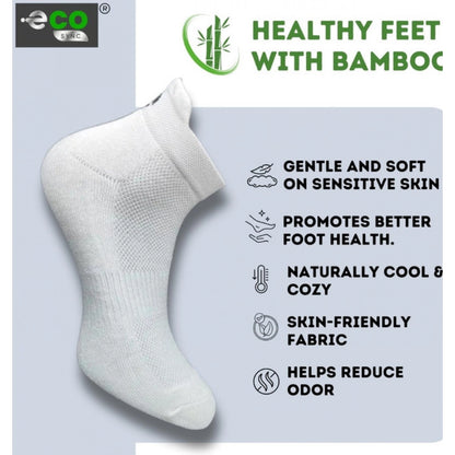 Generic 4_Pair Set Unisex Casual Bamboo Cotton Printed Ankle Length Socks (Multicolor)