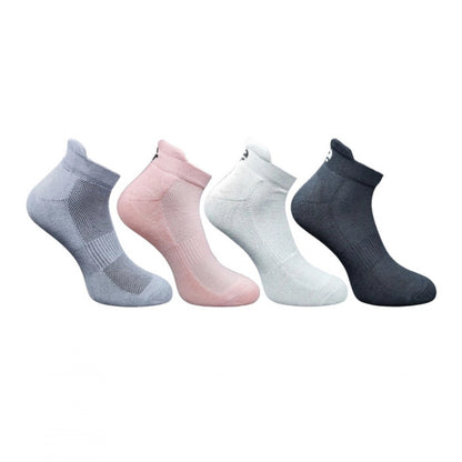 Generic 4_Pair Set Unisex Casual Bamboo Cotton Printed Ankle Length Socks (Multicolor)