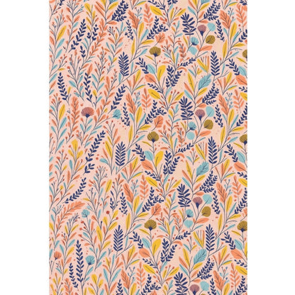 Generic Microfiber Floral Printed Single Bedsheet with 1 Pillow Cover (Multicolor)
