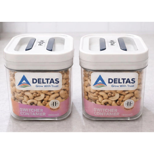 Generic Pack of 2 Switchers Airtight Storage Container Set 500 ML (White)